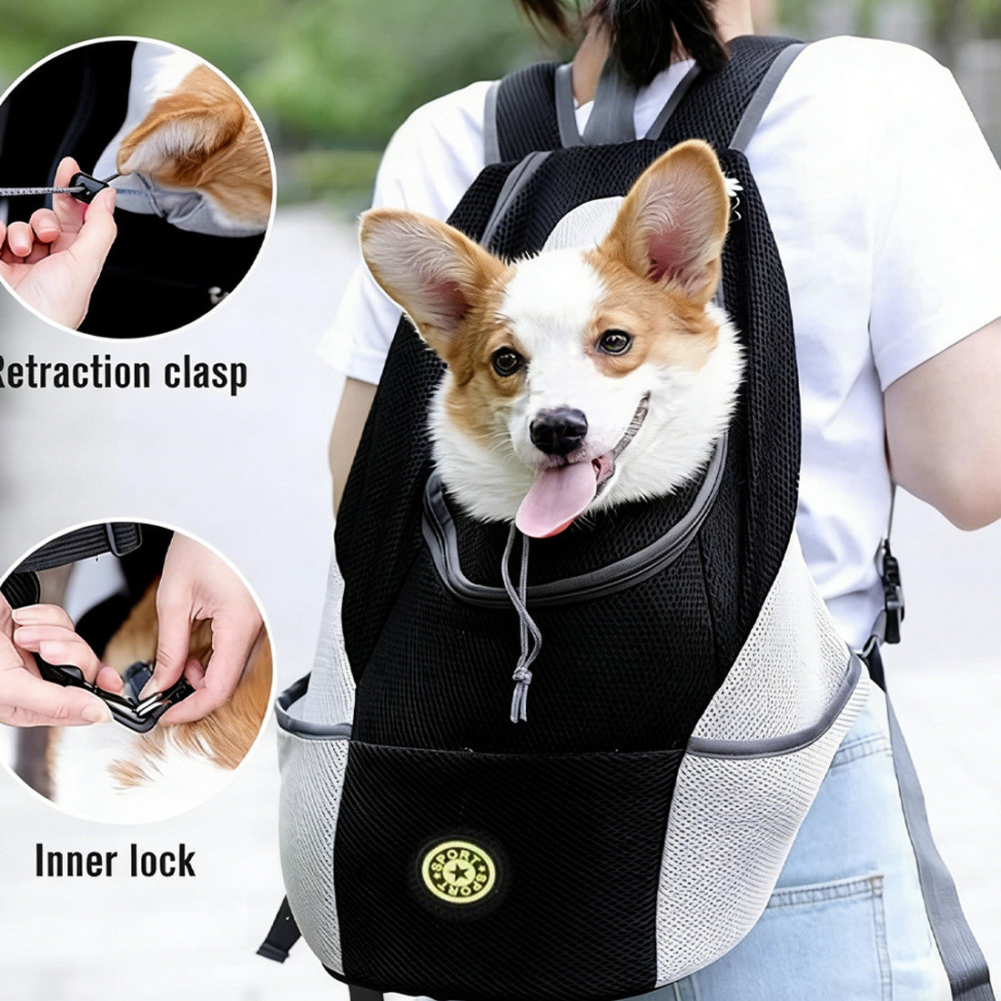 Pet Carrier Mesh Backpack