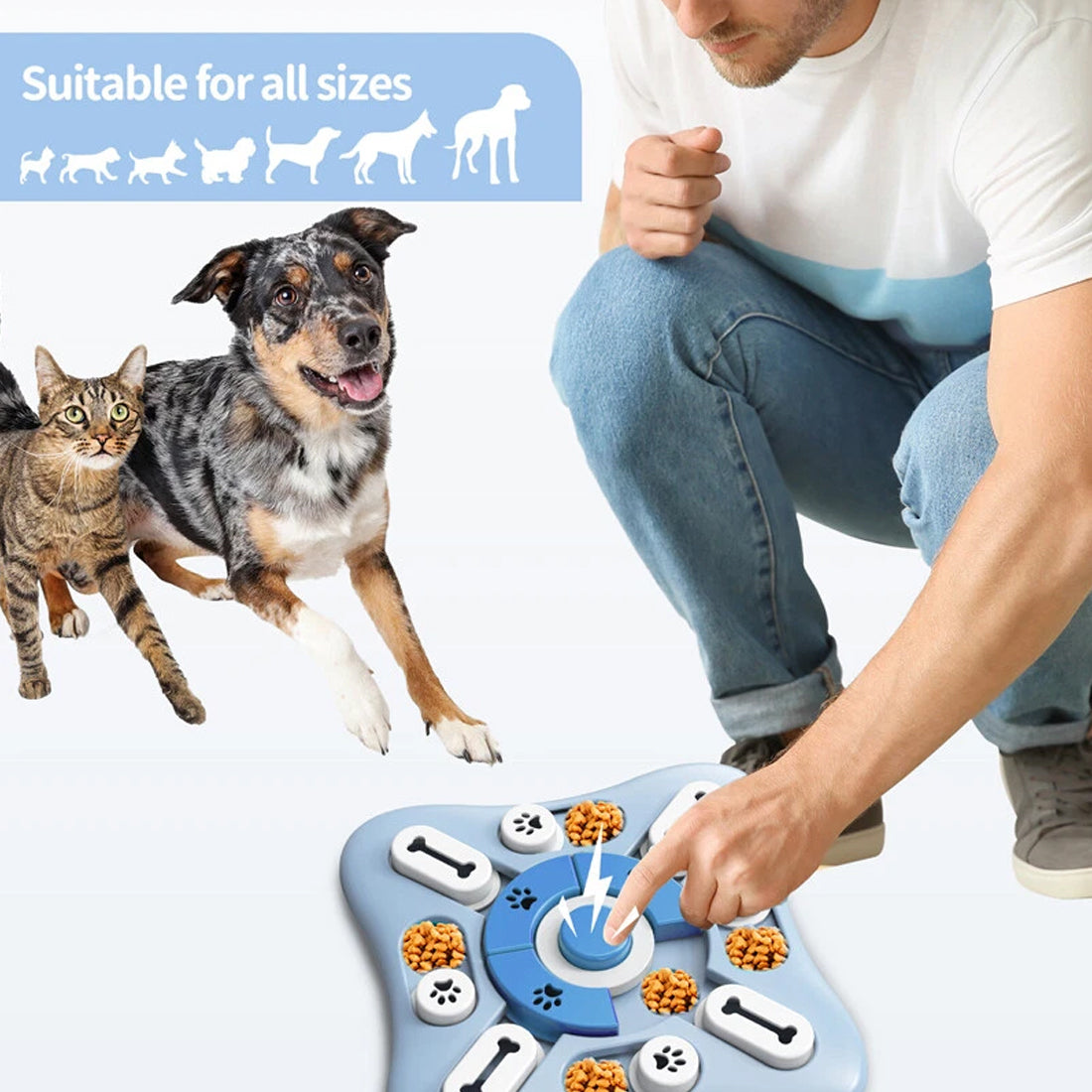 Interactive Dog Puzzle Feeder