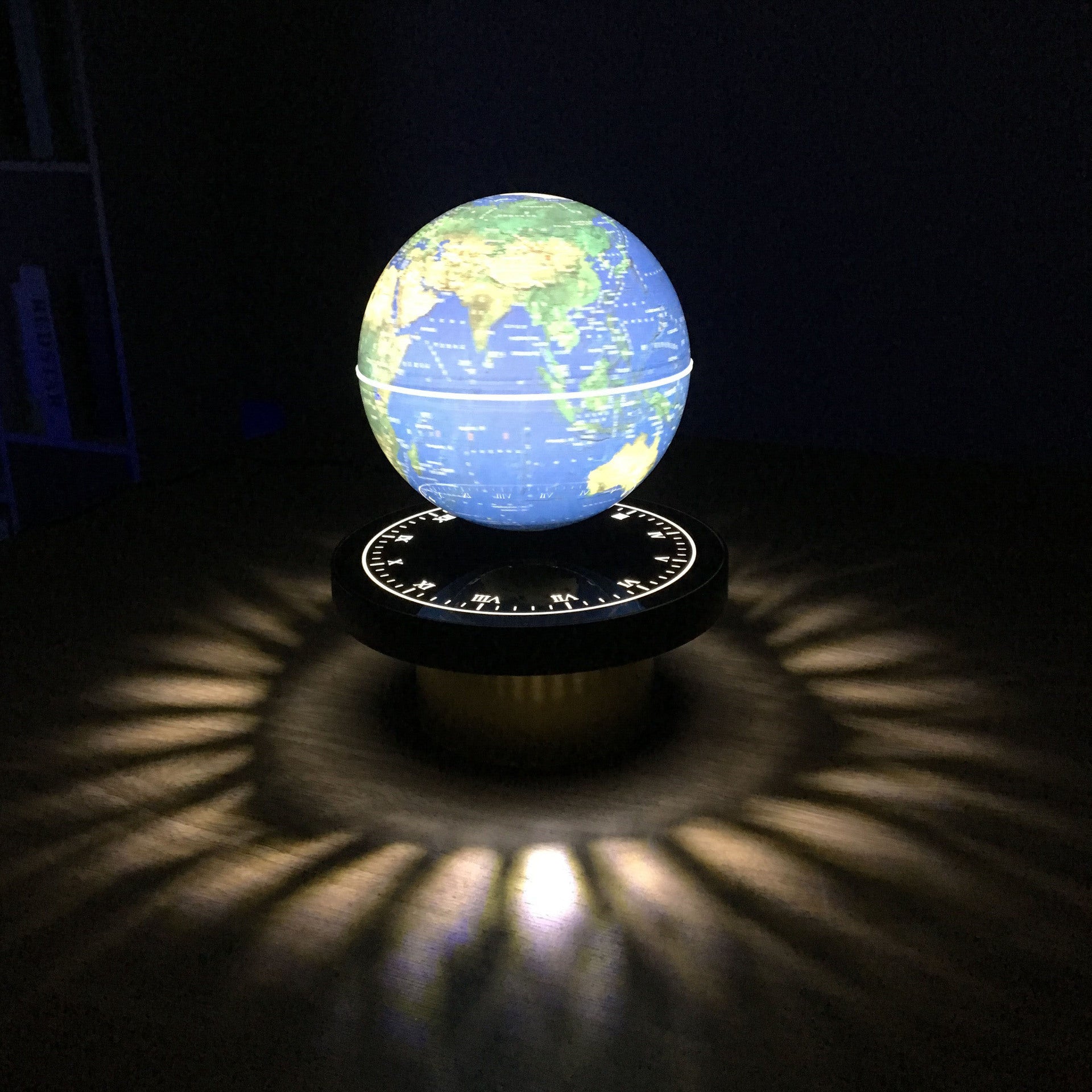 Magnetic levitation globe luminous clock base