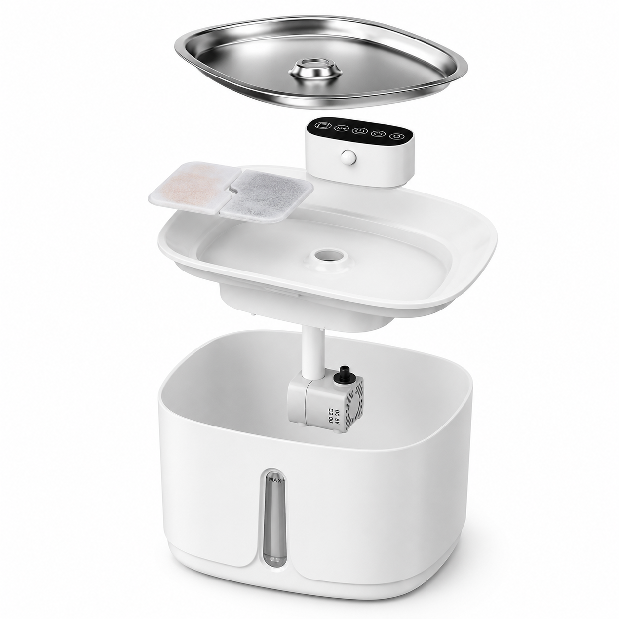 Wireless Stainless Steel Pet Water Fountain