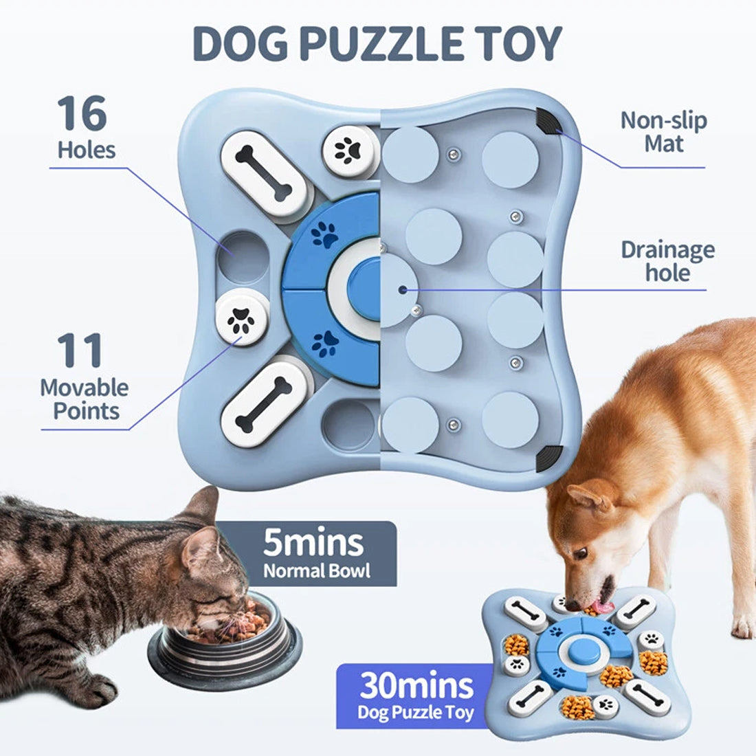 Interactive Dog Puzzle Feeder